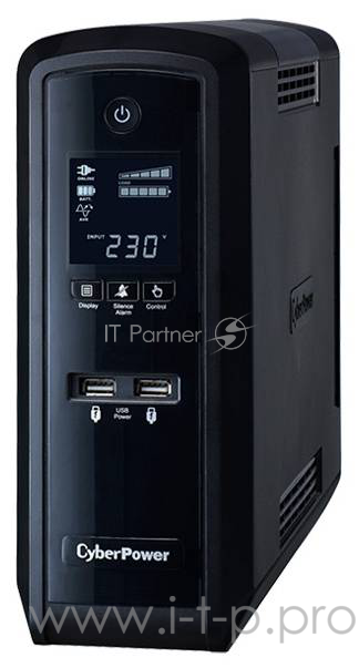 ИБП (UPS) 1300ВА CyberPower CP1300EPFCLCD, черный (COM, USB)