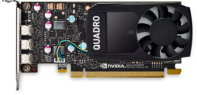 Профессиональная видеокарта PNY NVIDIA Quadro P400 2Gb GDDR5 64bit MiniDPx3 (VCQP400DVI-PB) OEM