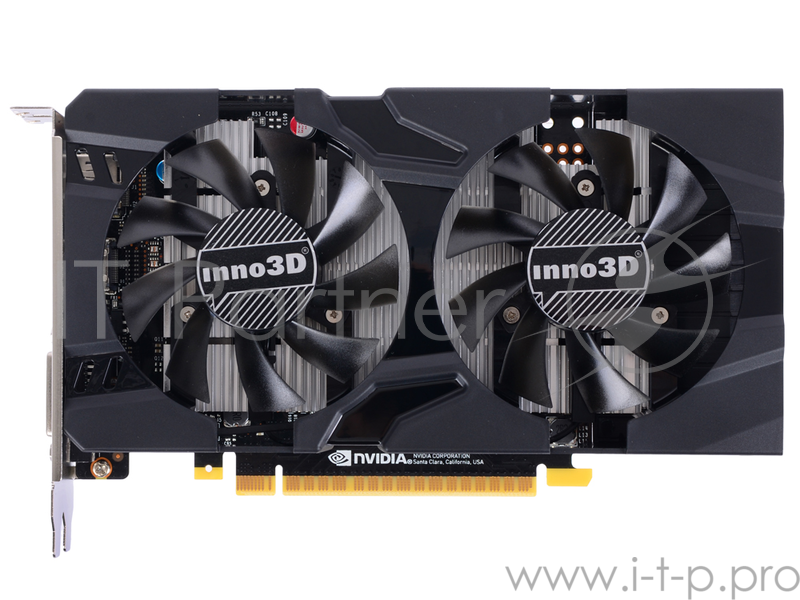 Видеокарта Inno3D GTX1050TI Twin X2 4Gb GDDR5 128bit DP, DVI-D, HDMI (N105T-1DDV-M5CM) RTL