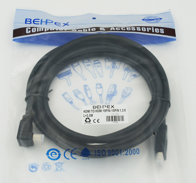 Кабель аудио-видео HDMI (m)/HDMI (m) 3м.