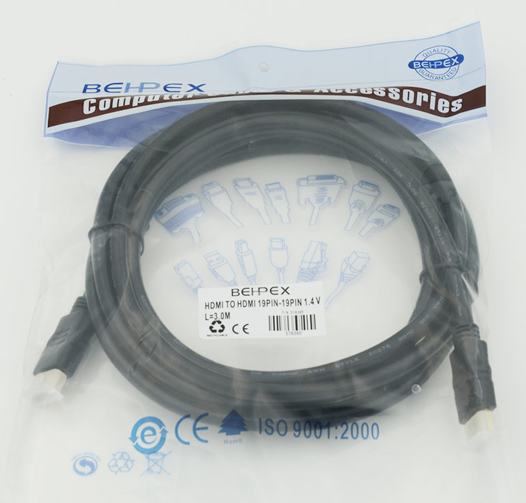 Кабель аудио-видео HDMI (m)/HDMI (m) 3м.