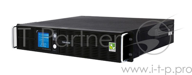 ИБП (UPS) 2U 19 RM 1000ВА CyberPower PR1000ELCDRT2U, черный (COM, USB)
