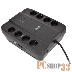 ИБП (UPS) 850ВА Powercom Spider SPD-850U, черный (USB)