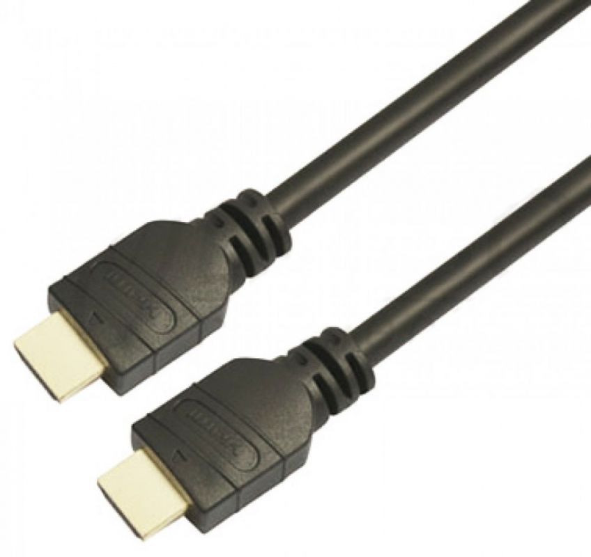 Кабель аудио-видео LAZSO WH-111 HDMI (m)/HDMI (m) 15м. Позолоченные контакты черный