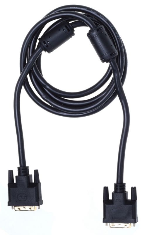 Кабель видео Buro DVI-D(m)/DVI-D(m) 1.8м. феррит.кольца Позолоченные контакты черный (BHP RET DVI18)