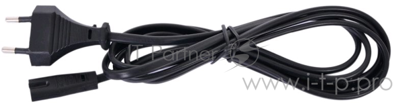 Кабель питания аудио/видео Gembird/Cablexpert 1,8м, CEE 7/16 - C7, VDE, 2-pin, 10А, черный, пакет