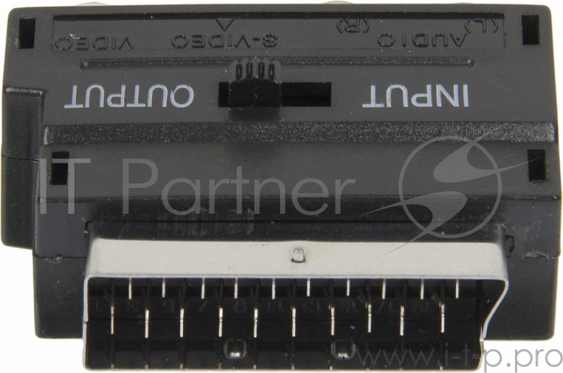 Адаптер аудио-видео Ningbo SCART (m)/3хRCA (f)/S-VIDEO (f) черный (JSP005)