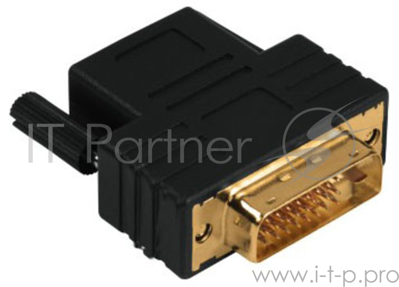 Адаптер видео Hama Compact DVI-D (Dual Link) (m)/HDMI (f) Позолоченные контакты черный 3зв (00122237