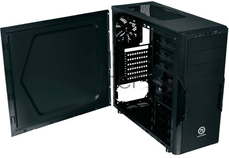 Корпус Miditower Thermaltake Versa H22 CA-1B3-00M1NN-00, ATX, черный (без БП)