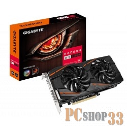 Видеокарта GIGABYTE Radeon RX 580 GAMING 8G 8ГБ GV-RX580GAMING-8GD (Radeon RX 580, DDR5, DVI, HDMI, 3xDP) (PCI-E)