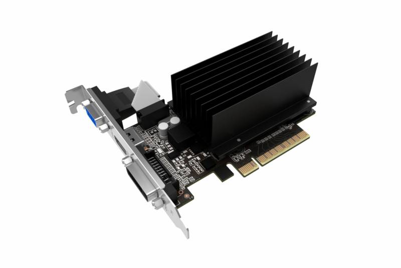 Видеокарта Palit GeForce GT 710 2ГБ (GeForce GT 710, DDR3, D-Sub, DVI, HDMI) (PCI-E)