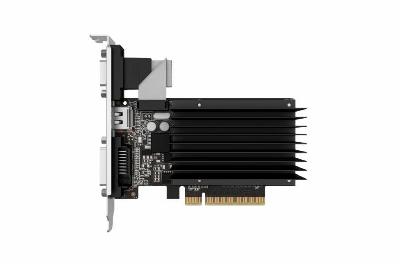 Видеокарта Palit GeForce GT 710 2ГБ (GeForce GT 710, DDR3, D-Sub, DVI, HDMI) (PCI-E)
