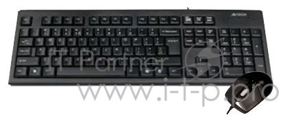 Клавиатура + мышь A4Tech KRS-8372 клав:черный мышь:черный USB