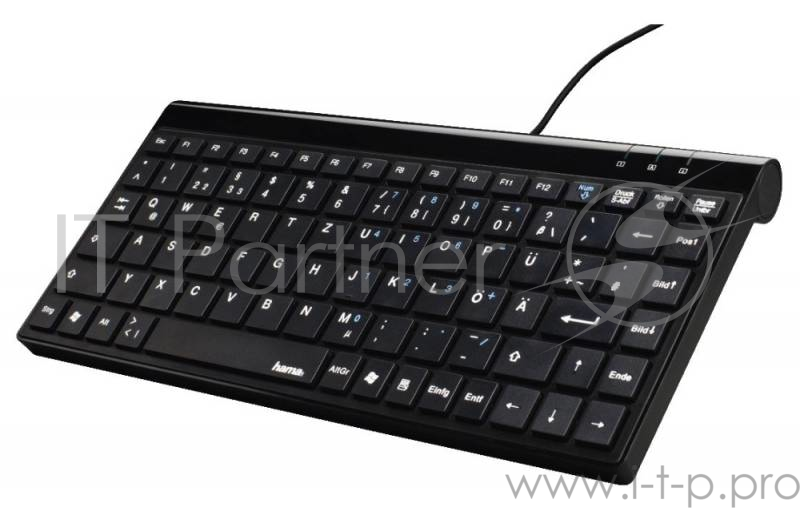 Клавиатура Hama R1050449 черный USB slim для ноутбука
