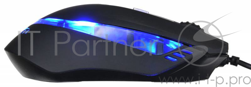 Мышь Oklick 715G черный оптическая (1600dpi) USB игровая (6but)