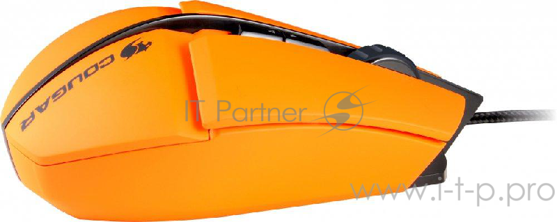 Мышь Cougar 600M Orange игровая, Лазерный сенсор Avago9800 8200dpi, регулировка DPI, механизм Omron,