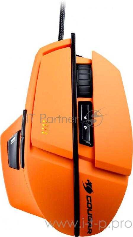 Мышь Cougar 600M Orange игровая, Лазерный сенсор Avago9800 8200dpi, регулировка DPI, механизм Omron,