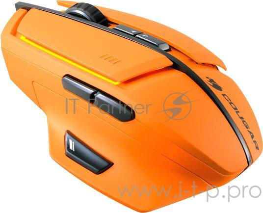Мышь Cougar 600M Orange игровая, Лазерный сенсор Avago9800 8200dpi, регулировка DPI, механизм Omron,