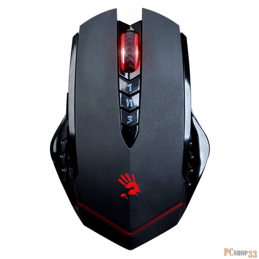 Мышь A4-Tech R8-1/R80 Bloody ,черный, Беспроводная (3200dpi) USB игровая