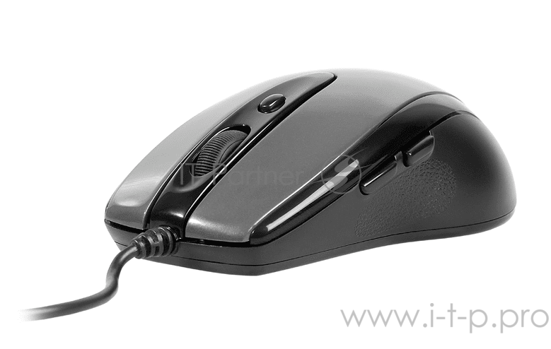 Мышь A4 V-Track Padless N-708X-1 серый оптическая (1600dpi) USB (5but)