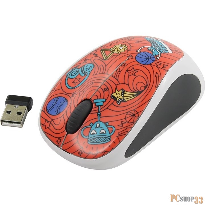 Беспроводная мышь Logitech 910-005054 M238 Doodle Collection CHAMPION CORAL