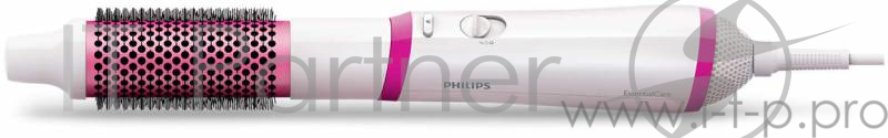 Фен-щетка Philips HP8660/00 650Вт белый/розовый