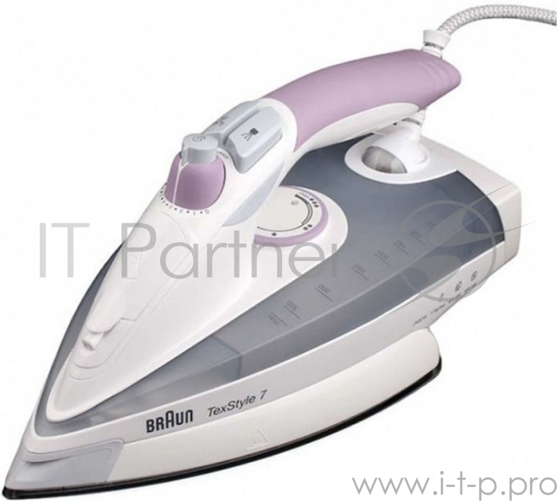 Утюг Braun TS755E 2400Вт белый/розовый