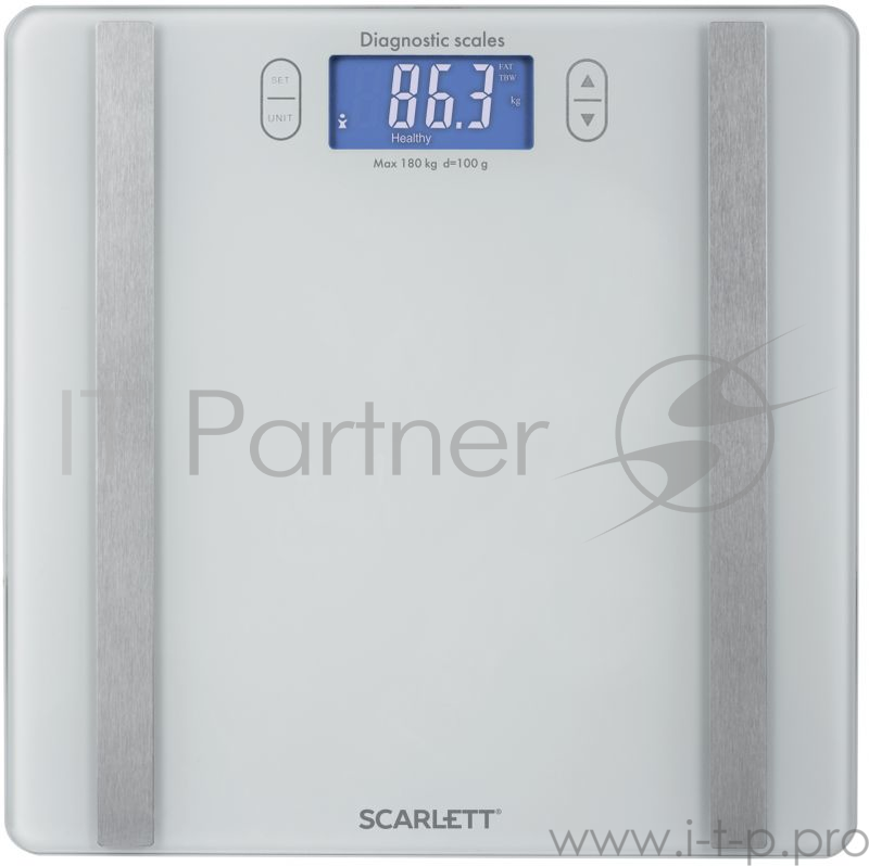 Весы напольные электронные Scarlett SC-BS33ED85 макс.180кг белый