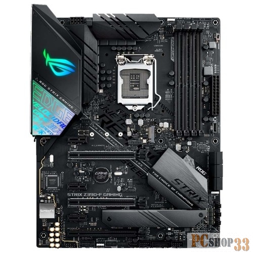 Мат. плата Socket1151 ASUS ROG STRIX Z390-F GAMING (iZ390, 4xDDR4, M.2, SATA III, RAID, 3xPCI-E, HDMI, DP, 1Гбит LAN, USB3.1, ATX)