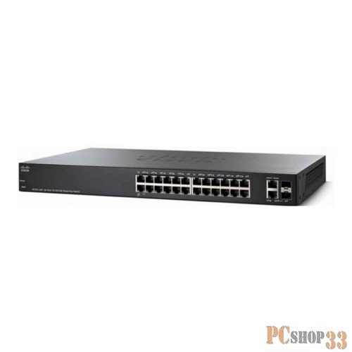 Сетевое оборудование Cisco SB SG250X-24-K9-EU Коммутатор SG250X-24 24-Port Gigabit Smart Switch with 10G Uplinks
