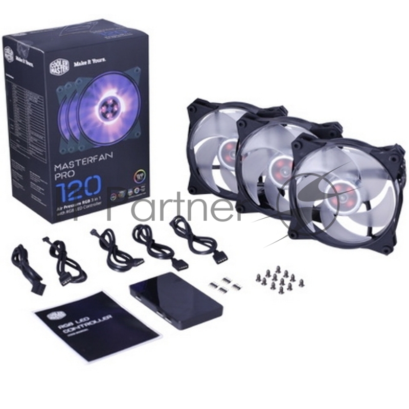 Вентилятор Cooler Master MasterFan Pro 120 Air Pressure RGB 3 in 1 (MFY-P2DC-153PC-R1)