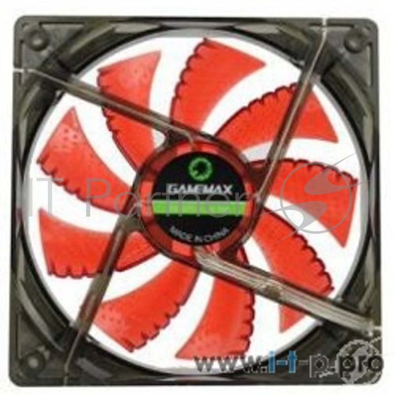 Вентиляторы GameMax Вентилятор для компьютера 120х120х25 GameMAX, GMX-WF12R, 12В,(подшипник скольжения),в пластиковой уп