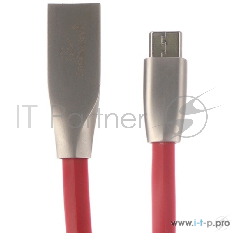 Кабель Cablexpert Кабель USB 2.0 CC-G-USBC01R-1M AM/Type-C, серия Gold, длина 1м, красный, блистер