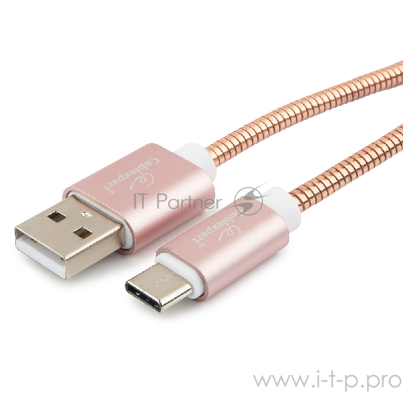 Кабель Cablexpert Кабель USB 2.0 CC-G-USBC02Cu-1.8M AM/Type-C, серия Gold, длина 1.8м, золото, блистер