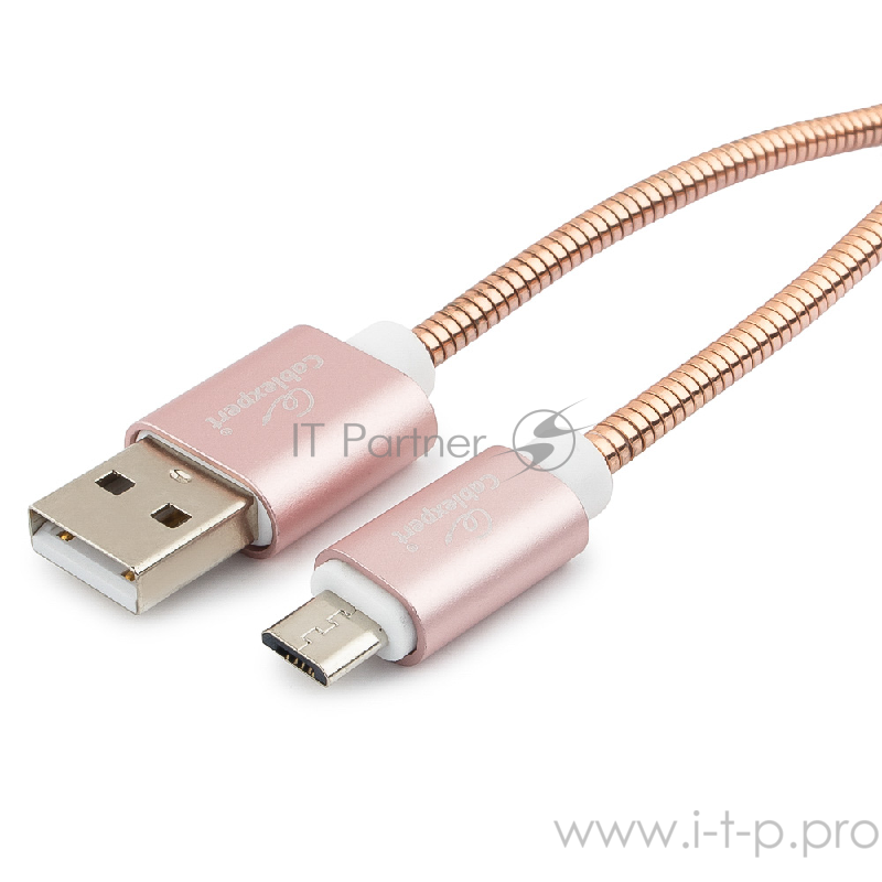 Кабель Cablexpert Кабель USB 2.0 CC-G-mUSB02Cu-0.5M AM/microB, серия Gold, длина 0.5м, золото, блистер