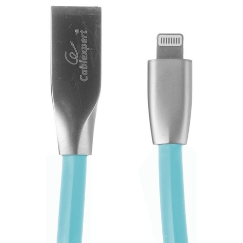 Кабель Cablexpert Кабель для Apple CC-G-APUSB01Bl-1M, AM/Lightning, серия Gold, длина 1м, синий, блистер