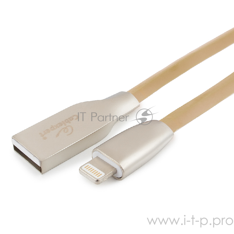 Кабель Cablexpert Кабель для Apple CC-G-APUSB01Gd-1M, AM/Lightning, серия Gold, длина 1м, золотой, блистер