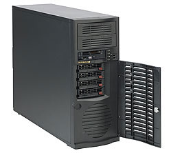 Серв. корпус Supermicro CSE-733TQ-665B, E-ATX, черный (665Вт)