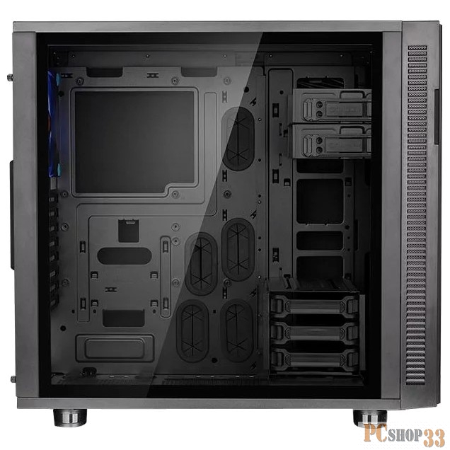 Корпус Case Tt Suppressor F31 TG CA-1E3-00M1WN-03 ATX/ win/ black/ USB 3.0/ no PSU