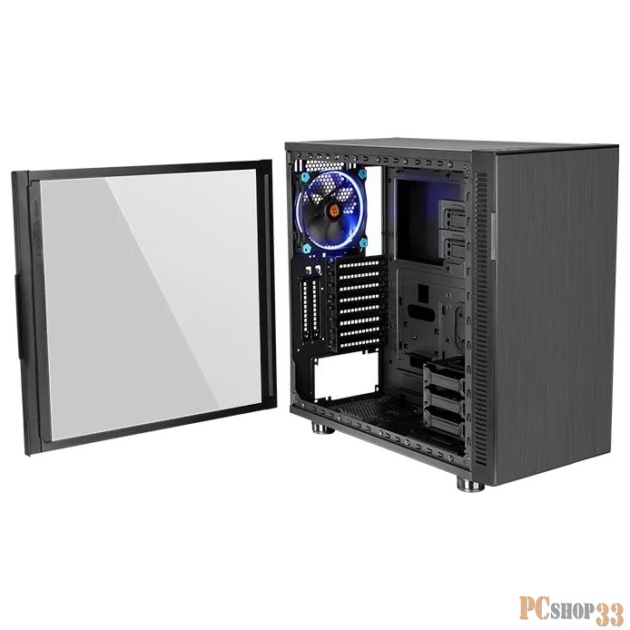 Корпус Case Tt Suppressor F31 TG CA-1E3-00M1WN-03 ATX/ win/ black/ USB 3.0/ no PSU