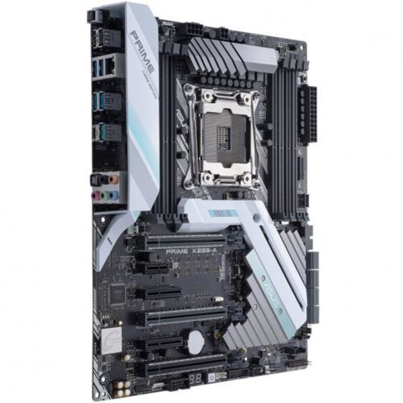 Мат. плата Socket2066 ASUS PRIME X299-A (iX299, 8xDDR4, M.2, SATA III, RAID, 3xPCI-E, 1Гбит LAN, USB3.1, ATX)
