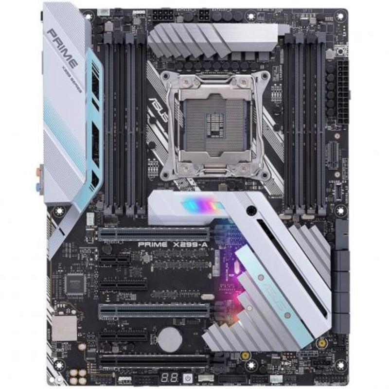 Мат. плата Socket2066 ASUS PRIME X299-A (iX299, 8xDDR4, M.2, SATA III, RAID, 3xPCI-E, 1Гбит LAN, USB3.1, ATX)