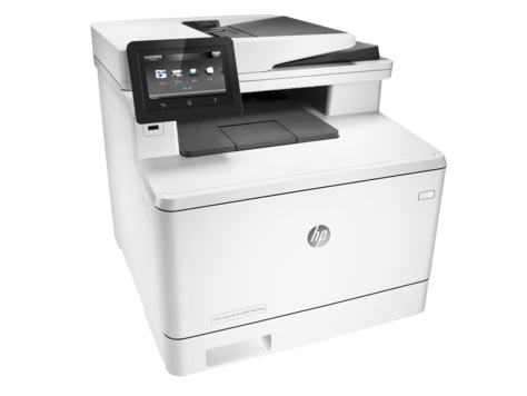 Цветное МФУ HP Color LaserJet Pro MFP M477fnw A4, лазерный, принтер + сканер + копир + факс, ЖК 4.3, бело-черный (USB2.0, LAN, WiFi)