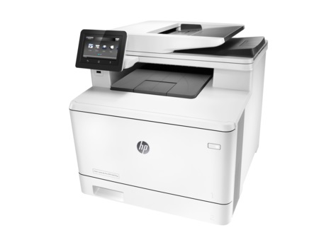 Цветное МФУ HP Color LaserJet Pro MFP M477fnw A4, лазерный, принтер + сканер + копир + факс, ЖК 4.3, бело-черный (USB2.0, LAN, WiFi)