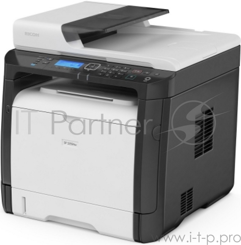 МФУ Ricoh SP 325SNw A4, лазерный, принтер + сканер + копир, ЖК, бело-черный (USB2.0, LAN, WiFi)