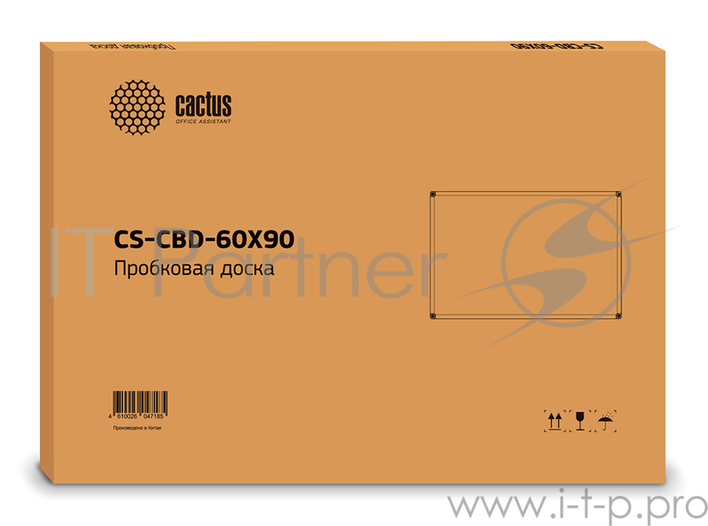 Демонстрационная доска Cactus CS-CBD-60X90 Демонстрационная доска, пробка/алюминий пробковая 60х90см алюминиевая рама коричн.