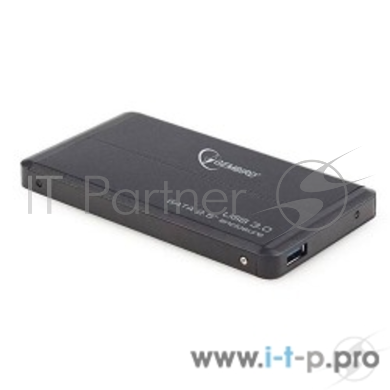 Контейнер Gembird EE2-U3S-2 для 2.5 SATA HDD, алюминиевый, черный (USB3.0)