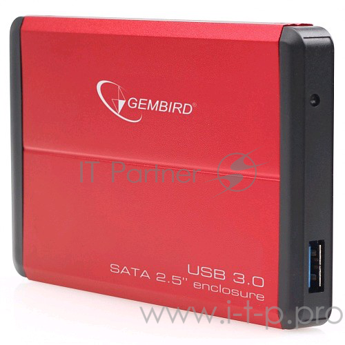 Контейнер Gembird EE2-U3S-2 для 2.5 SATA HDD, алюминиевый, черный (USB3.0)