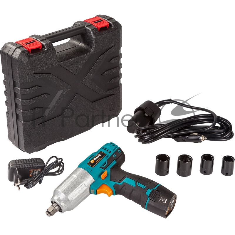 Дрели, Шуруповерты, Гайковерты, Миксеры Bort BSR-12LI Гайковерт проводной автомобильный 93720636 { 12 В, 350 Нм, 3300 об/мин, 3,1 кг }