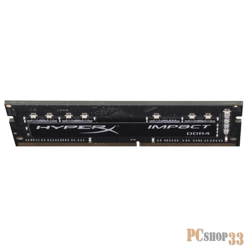 Модуль памяти Kingston DDR4 SODIMM 8GB HX424S14IB2/8 PC4-19200, 2400MHz, CL14, HyperX Impact Series